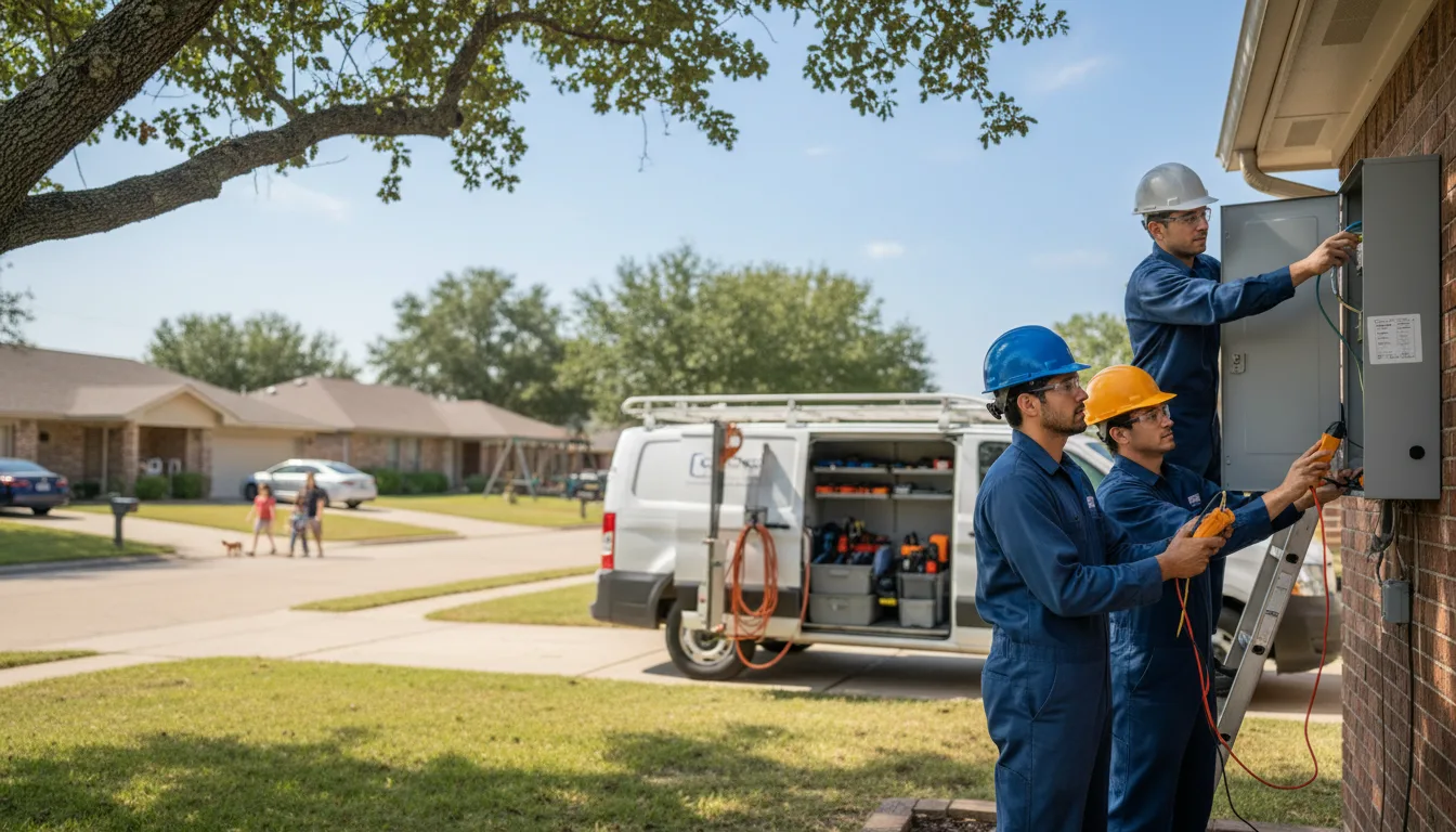 Certified electrician providing emergency electrical services in Bradshaw, NE